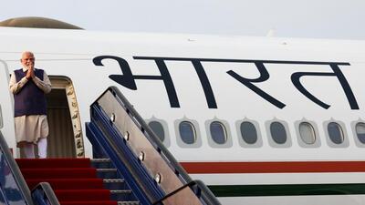 Prime Minister Narendra Modi embarks on his visit to the United Kingdom earlier this week. (Photo from X) Prime Minister Narendra Modi embarks on his visit to the United Kingdom earlier this week. (Photo from X)