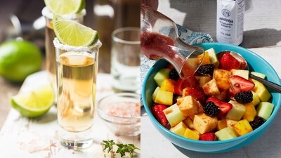 This boozy fruit salad is calling on you to declare an early weekend!