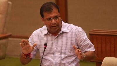 Town and country planning minister Vishwajit Rane quoted sub-section 8 of Section 37 of the “Rules of Procedure and Conduct of Business of the Goa Legislative Assembly.” (Hindustan Times) Town and country planning minister Vishwajit Rane quoted sub-section 8 of Section 37 of the “Rules of Procedure and Conduct of Business of the Goa Legislative Assembly.” (Hindustan Times)