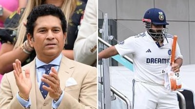 Sachin Tendulkar's reaction watching Rishabh Pant's courage echoed every Indian cricket fan (AFP Images) Sachin Tendulkar's reaction watching Rishabh Pant's courage echoed every Indian cricket fan (AFP Images)