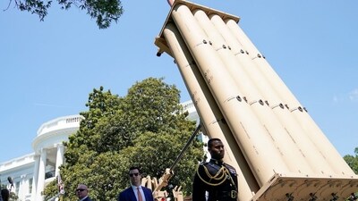 A Lockheed Martin Thaad interceptor system was included in an event at the White House in 2019. A Lockheed Martin Thaad interceptor system was included in an event at the White House in 2019.