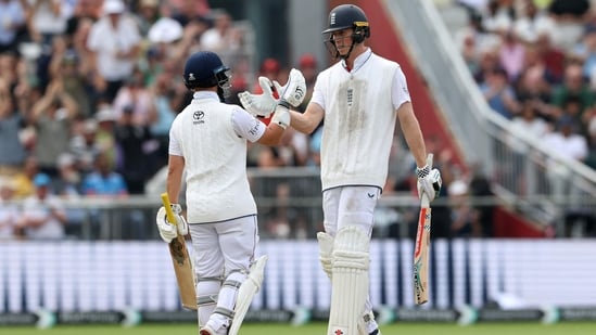 Zak Crawley and Ben Duckett put up a 166-run partnership, the fifth time in Test cricket they have put on a century stand. Neither could convert to a big one, but gave England exactly the start they wanted in the innings.(AFP)
