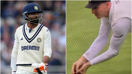 Ravindra Jadeja's catch sparked controversy during Day 2 of the Manchester Test (Reuters/X)