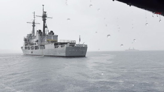 (Reprsentational image) The USS Fitzgerald allegedly encountered an Iranian helicopter in international waters, with each side presenting differing accounts of the event. (Photo by Ted ALJIBE / AFP) (AFP)