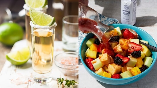 This boozy fruit salad is calling on you to declare an early weekend!