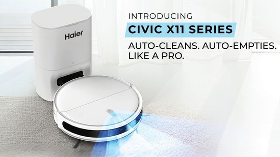 Haier's latest robot vacuum cleaner lineup starts at ₹29,999. (Haier)