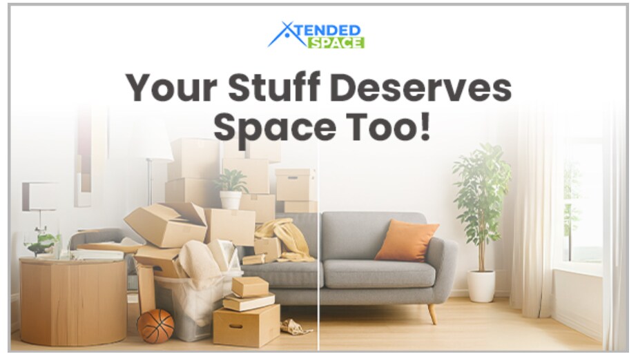 Give your stuff the space it deserves with Xtended Space Give your stuff the space it deserves with Xtended Space