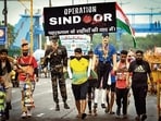 A kanwar tableau themed on Operation Sindoor made every onlooker salute to the spirit of Indian soldiers. &nbsp;&nbsp;