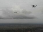 A UAV-developed missile being launched during a successful DRDO-led operation in Andhra Pradesh. A UAV-developed missile being launched during a successful DRDO-led operation in Andhra Pradesh.