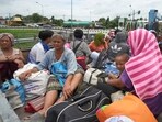 Thai residents evacuate from their homes following clashes between Thai and Cambodian soldiers in Sisaket province, Thailand. Thai residents evacuate from their homes following clashes between Thai and Cambodian soldiers in Sisaket province, Thailand.
