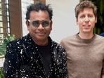 AR Rahman posted a picture with Sam Altman on his social media. AR Rahman posted a picture with Sam Altman on his social media.