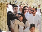 Actors Karisma Kapoor, Saif Ali Khan and others at the Antim Ardas (last rites) of industrialist Sunjay Kapur at Dayanand Muktidham Cremation Ground, Lodhi Road, in New Delhi. Actors Karisma Kapoor, Saif Ali Khan and others at the Antim Ardas (last rites) of industrialist Sunjay Kapur at Dayanand Muktidham Cremation Ground, Lodhi Road, in New Delhi.