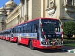 An Ashwamedha Classic bus in Bengaluru. (@the.busenthusiast)