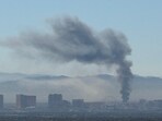 Las Vegas fire: The smoke seemed to be coming from a location close to the UNLV campus, according to eyewitnesses. Las Vegas fire: The smoke seemed to be coming from a location close to the UNLV campus, according to eyewitnesses.
