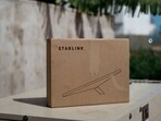 A boxed Starlink Inc satellite-internet communication system antenna. A boxed Starlink Inc satellite-internet communication system antenna.