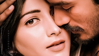 Shruti Haasan and Dhanush played a young, married couple in 3. Shruti Haasan and Dhanush played a young, married couple in 3.