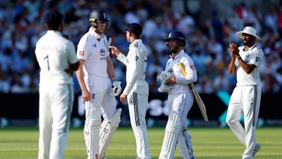 England's Zak Crawley clashes with India's Shubman Gill. (Action Images via Reuters)