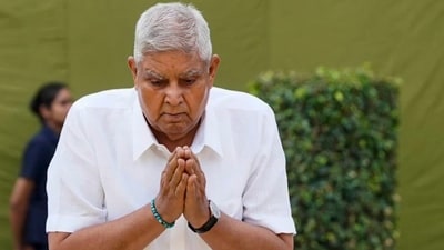 Jagdeep Dhankhar quit as Vice President of India abruptly on July 21, with two years remaining in his term. The Vice President is the PU chancellor by default. (X/@VPIndia/File) Jagdeep Dhankhar quit as Vice President of India abruptly on July 21, with two years remaining in his term. The Vice President is the PU chancellor by default. (X/@VPIndia/File)