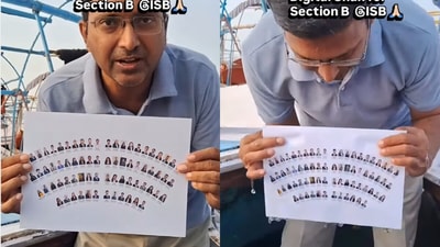 ISB students’ digital snan at Sangam went viral on Instagram. (@bobcats_co26/Instagram) ISB students’ digital snan at Sangam went viral on Instagram. (@bobcats_co26/Instagram)