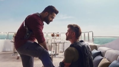 Jr NTR and Hrithik Roshan play Indian agents who face off in Ayan Mukerji's War 2. Jr NTR and Hrithik Roshan play Indian agents who face off in Ayan Mukerji's War 2.