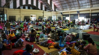 The Thai interior minister said that more than 100,000 people from border provinces have been affected by the conflict, claiming the lives of 14 people. (Reuters)
