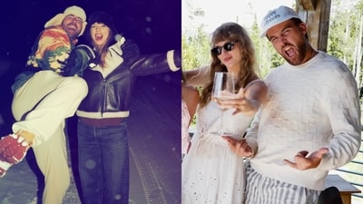 Taylor Swift and Travis Kelce in unseen photos from the latter's hard launch (Photos: Instagram/killatrav) Taylor Swift and Travis Kelce in unseen photos from the latter's hard launch (Photos: Instagram/killatrav)