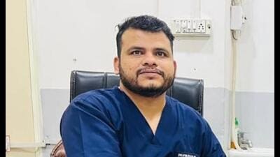 The deceased has been identified as Vikas Sharma, son of Shiv Sharma, a former block president of the BJP in Jind district. (HT Photo) The deceased has been identified as Vikas Sharma, son of Shiv Sharma, a former block president of the BJP in Jind district. (HT Photo)