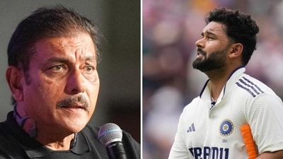 Ravi Shastri, left, and Rishabh Pant (PTI Images) Ravi Shastri, left, and Rishabh Pant (PTI Images)