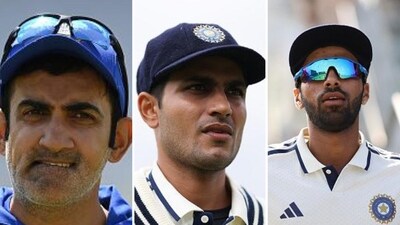 From left: Gautam Gambhir, Shubman Gill and Washington Sundar (AFP Images) From left: Gautam Gambhir, Shubman Gill and Washington Sundar (AFP Images)