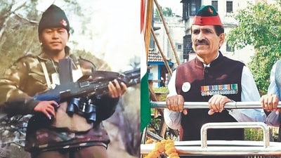 Col Virendra Bhalothia (Retd) (R) Captain Keishing Clifford Nongrum (L) Col Virendra Bhalothia (Retd) (R) Captain Keishing Clifford Nongrum (L)