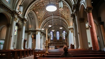 St. James Cathedral in Seattle, March 12, 2020. St. James Cathedral in Seattle, March 12, 2020.