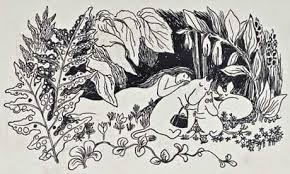 Art from The Moomins and the Great Flood (1945).