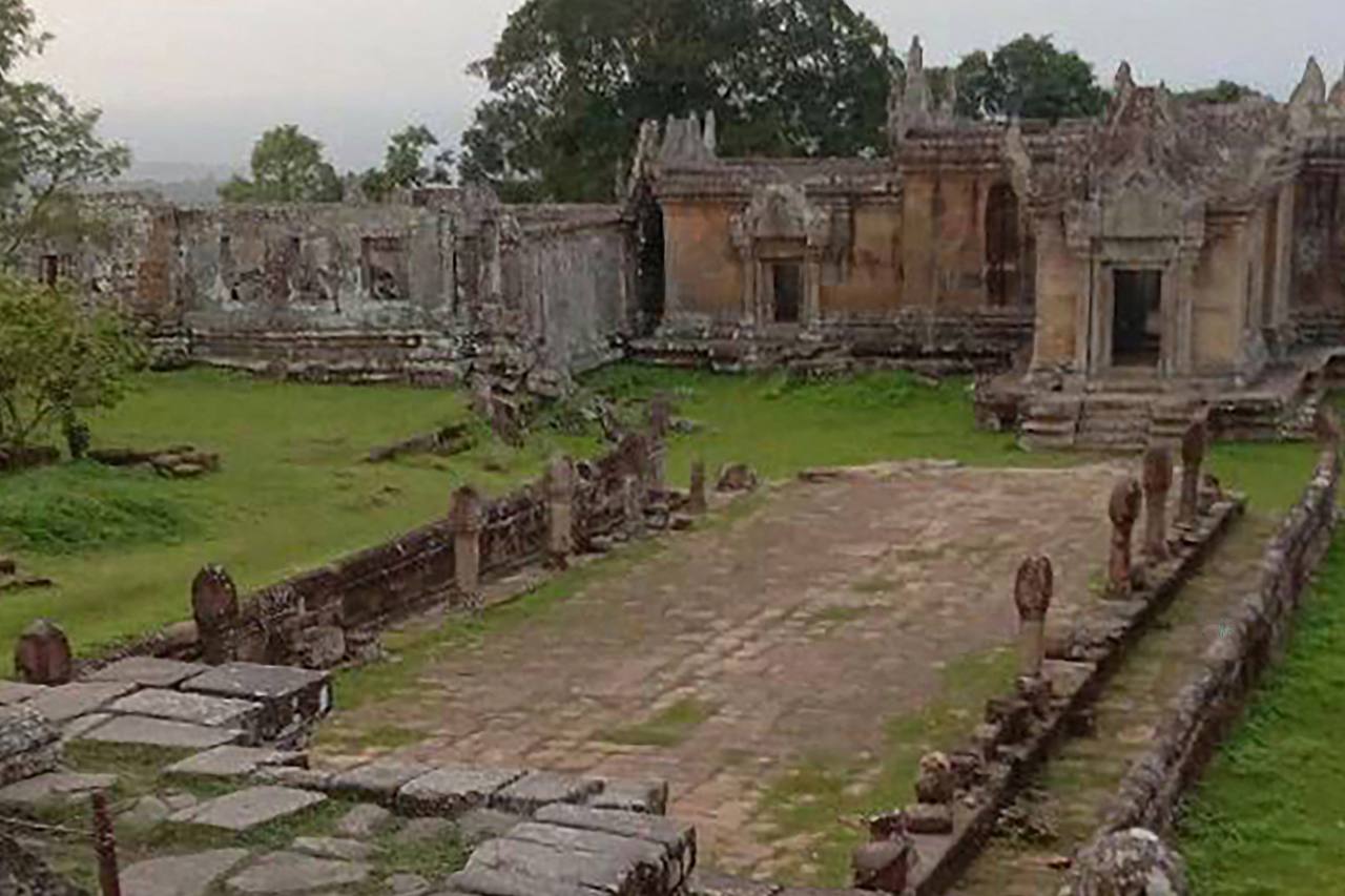 The Preah Vihear temple near the Cambodia-Thailand border is part of the contested territories. The Preah Vihear temple near the Cambodia-Thailand border is part of the contested territories.