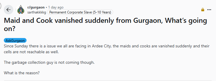 Reddit: r/gurgaon (sarthakkkkg)