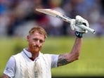 England's Ben Stokes acknowledges fans as he walks after losing his wicket for 141 runs