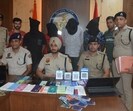 DCP Manpreet Singh Sudan addressing the media regarding the arrests in Panchkula on Friday. (Sant Arora /HT) DCP Manpreet Singh Sudan addressing the media regarding the arrests in Panchkula on Friday. (Sant Arora /HT)