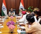 Lok Sabha Speaker Om Birla chairs a meeting of the leaders of all parties to discuss the functioning of the House, in New Delhi on Friday. (ANI) Lok Sabha Speaker Om Birla chairs a meeting of the leaders of all parties to discuss the functioning of the House, in New Delhi on Friday. (ANI)