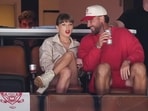 Taylor Swift publicly supports her boyfriend, Travis Kelce, by promoting Netflix's Happy Gilmore 2 on Instagram. (Nathan Denette/The Canadian Press via AP)