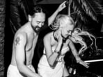 DJ Steve Aoki and his wife Sasha welcomed their first child on their anniversary.