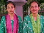 22-year-old twin sisters Gunjan and Muskan, both natives of Jind district, arrived for exam with their father and brother. 22-year-old twin sisters Gunjan and Muskan, both natives of Jind district, arrived for exam with their father and brother.