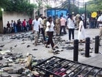 The M. Chinnaswamy Stadium in Bengaluru on June 4, 2025, after the deadly stampede. The M. Chinnaswamy Stadium in Bengaluru on June 4, 2025, after the deadly stampede.