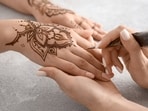 Hariyali Teej 2025: Mehndi is worn by married women on Hariyali Teej.(Shutterstock)