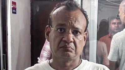 Noida unit of UP STF busts an illegal embassy running in Ghaziabad and arrests Harsh Vardhan Jain, who was running an illegal Westarctica embassy by taking a rented house in Kavinagar. (ANI Video Grab) Noida unit of UP STF busts an illegal embassy running in Ghaziabad and arrests Harsh Vardhan Jain, who was running an illegal Westarctica embassy by taking a rented house in Kavinagar. (ANI Video Grab)