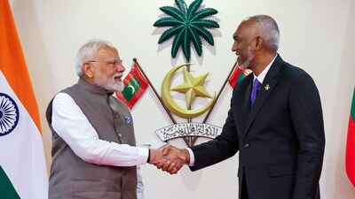 PM Modi attended the 60th Independence Day celebrations of Maldives at the Republic Square in Male as the Guest of Honour. (DPR PMO) PM Modi attended the 60th Independence Day celebrations of Maldives at the Republic Square in Male as the Guest of Honour. (DPR PMO)