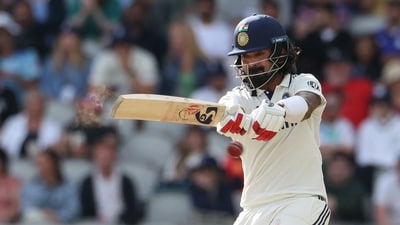 India's KL Rahul plays a shot on day four of the fourth cricket test match between England and India at Old Trafford (AFP) India's KL Rahul plays a shot on day four of the fourth cricket test match between England and India at Old Trafford (AFP)