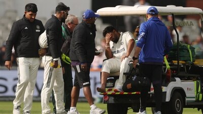 India's Rishabh Pant reacts as he is stretchered off. (Action Images via Reuters)