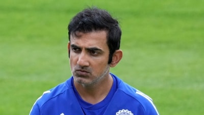 Gautam Gambhir during a practice session. (PTI) Gautam Gambhir during a practice session. (PTI)