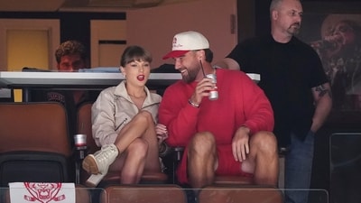Taylor Swift and Travis Kelce in New York City. (AP) Taylor Swift and Travis Kelce in New York City. (AP)