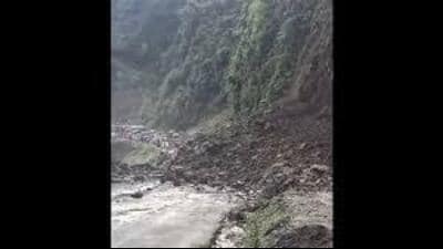 Residents of 11 houses were evacuated in Sainj Valley and were shifted to a safer place after heavy rains triggered a landslide in a village in Kullu district on Saturday. (HT File)