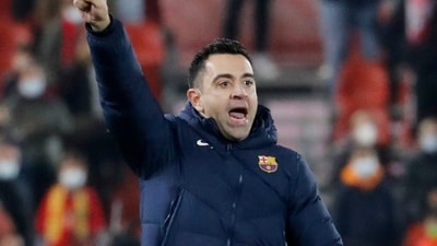 Xavi during his time as FC Barcelona's head coach (REUTERS)